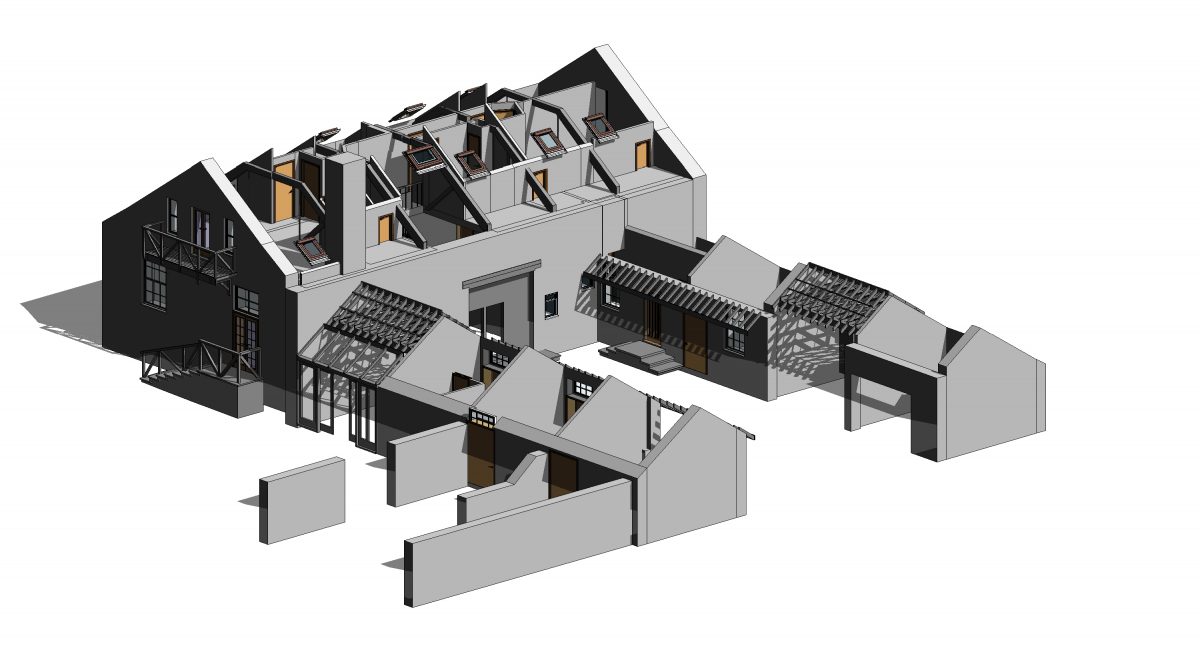 3D Measured Building Survey & 3D Model Of Private House In Bath