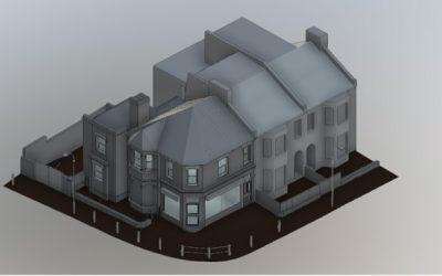 3D Measured Building Survey, Private House, London