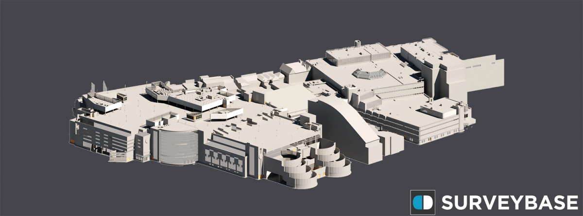 3D Roofscape Model, Centrale Shopping Centre, Croydon, London