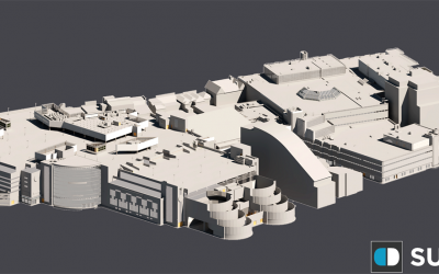 3D Roofscape Model, Centrale Shopping Centre, Croydon, London