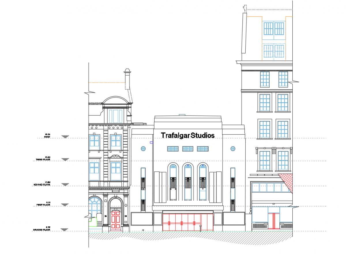 Precision Digital Measured Building Survey Of The Historic Trafalgar Studios, Westminster, London