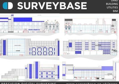 Digital 3D Revit Measured Building Survey Centrale Shopping Centre, Croydon