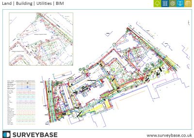 The Topographical and Utility Survey of Whittington Hospital, London.