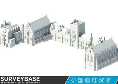 full Topographical and Utility survey of the campus along with the complete 3D Revit (BIM) Model of Mansfield College, Oxford, UK