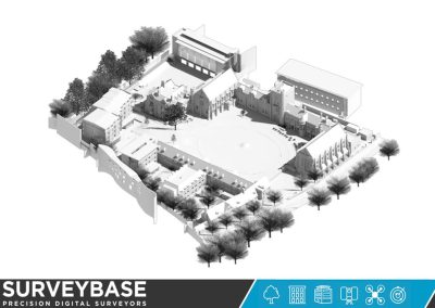 full Topographical and Utility survey of the campus along with the complete 3D Revit (BIM) Model of Mansfield College, Oxford, UK